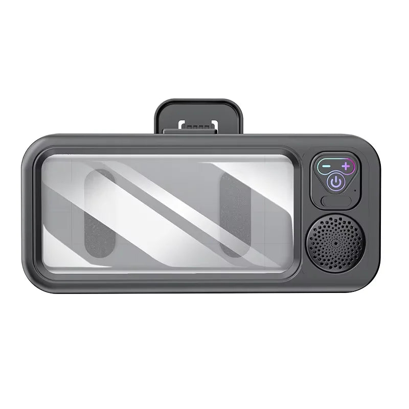 Bathroom Bluetooth Speaker Waterproof Soundbox with Touch Phone Fixed Box Holder Shower and Binge-watch Device