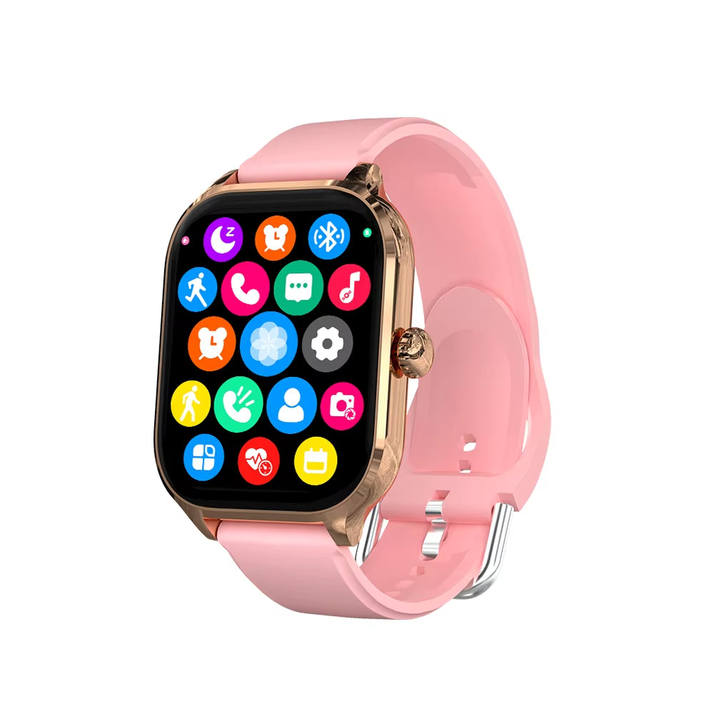 2024 New Fashion Smart Watch Heart Rate Monitor Sports Fitness Watch Waterproof Voice Call Smart Watch for Android IOS