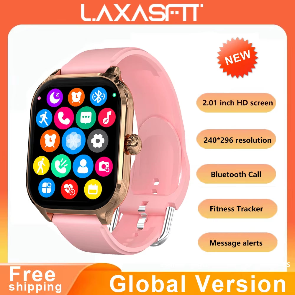2024 New Fashion Smart Watch Heart Rate Monitor Sports Fitness Watch Waterproof Voice Call Smart Watch for Android IOS