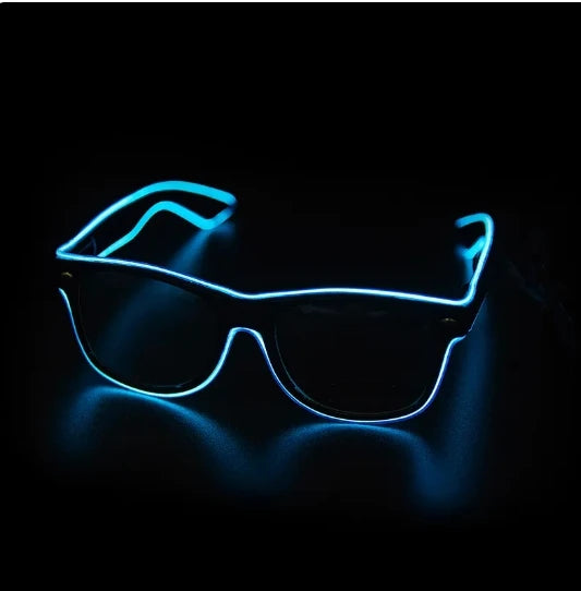Flashing Glasses EL Wire LED Glasses Glowing Party Supplies Lighting Novelty Gift Bright Light Festival Party Glow Sunglasses