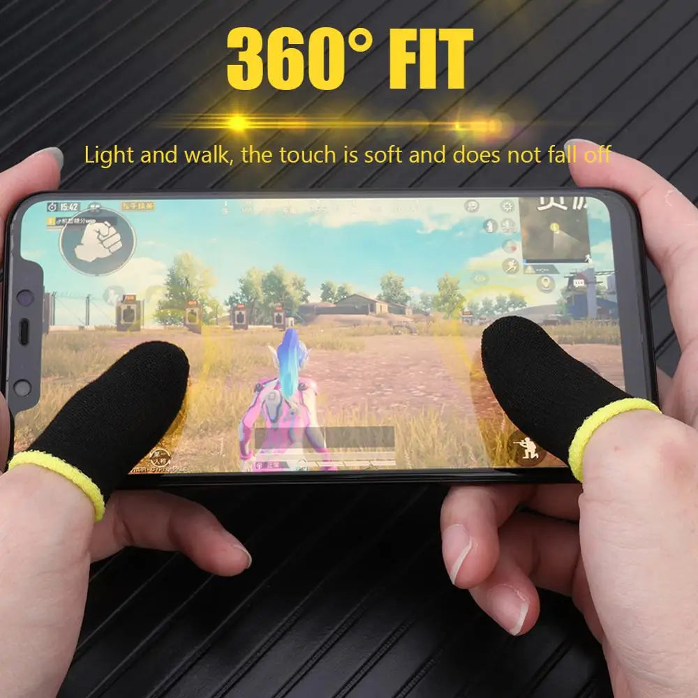 40pcs Mobile Game Fingertip Gloves Sweatproof Anti-slip Touch Screen