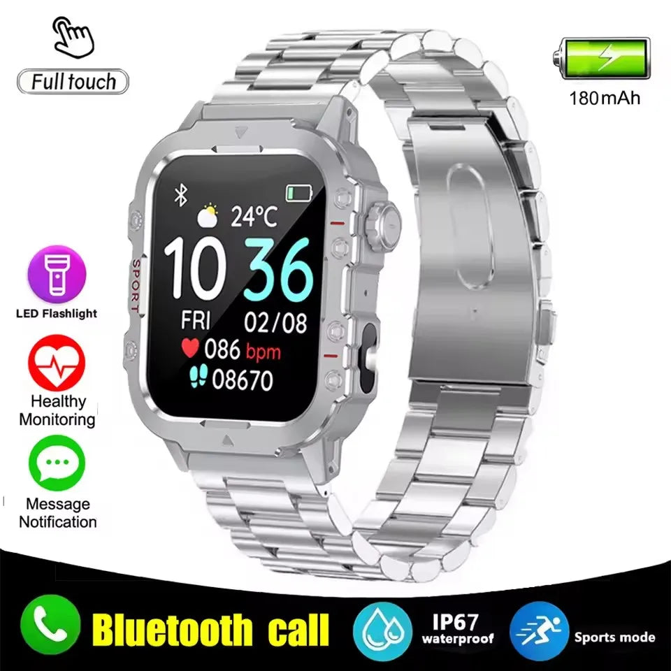 2024 Smart Watch Android Phone 1.44'' Inch Color Screen Bluetooth Call Blood Oxygen/Pressure Monitoring Smart Watch Women Men