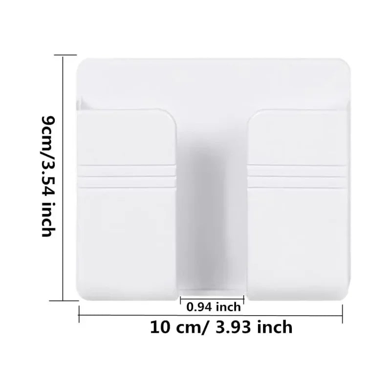 4Pcs Wall Mounted Storage Box Multifunction Punch Free Organizer TV