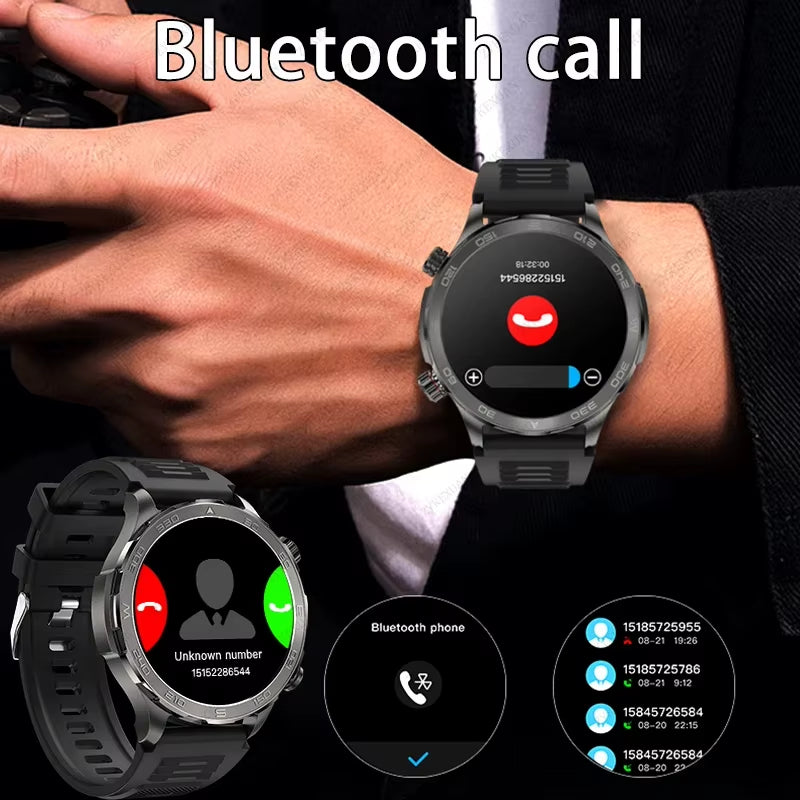 2026 New GPS Smart Watch Men AMOLED Screen Always Show Time Heart Rate IP68 Waterproof Bluetooth Call Sports Fitness Smart Watch
